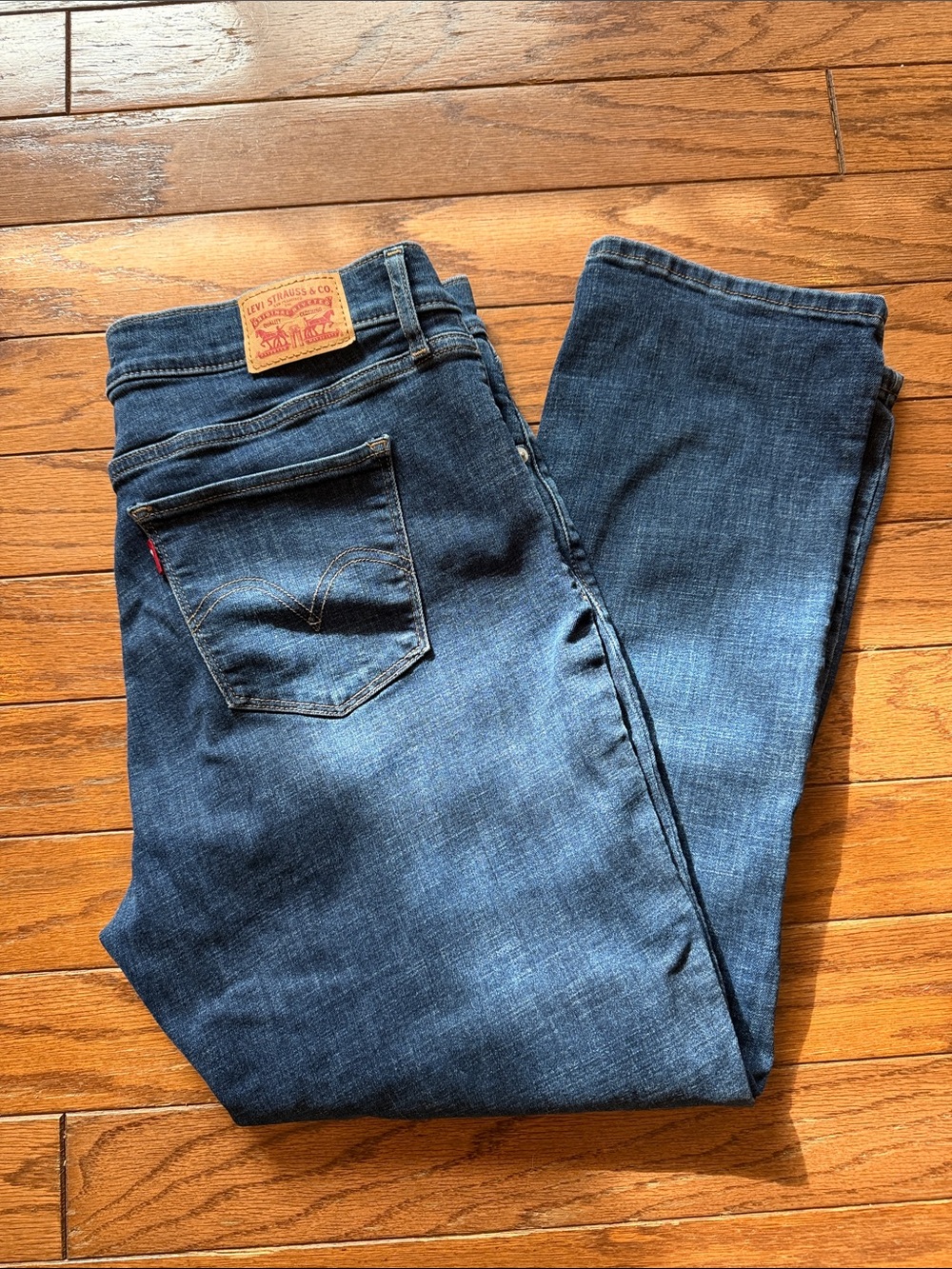 Levi's Men's Dark Blue Straight-Leg Jeans